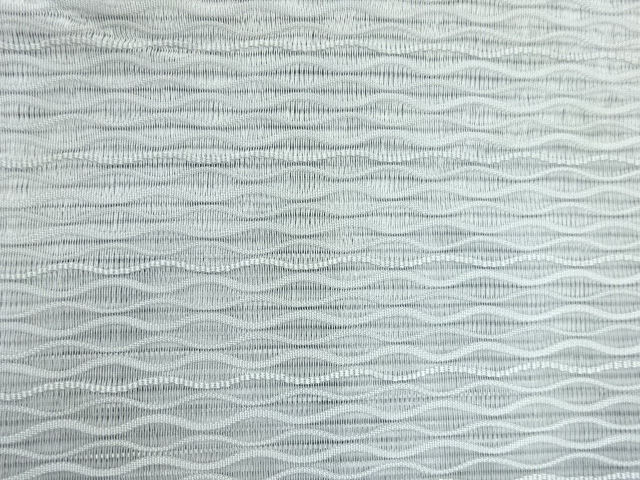 アンティーク　絽綴れよろけ横段模様織り出し名古屋帯